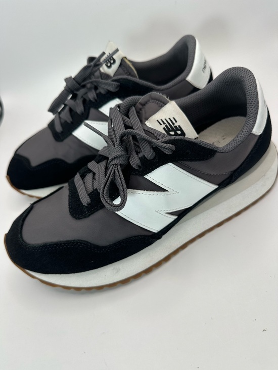 New Balance Shoes - New Balance 237 Gray & Black Runner with White N Logo